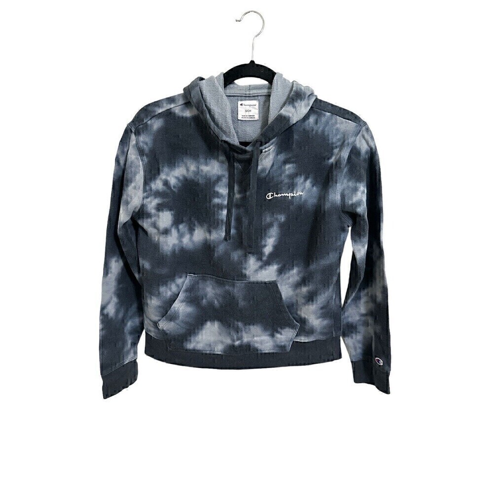Champion Sweater Womens Size Small Hooded Long Sleeve Multicolor Tie Dye Hoodie